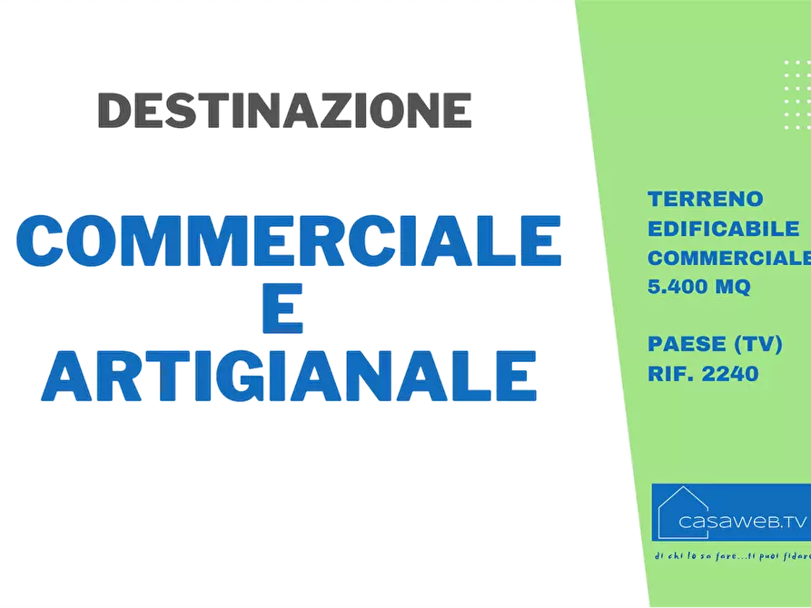 Immagine 2 di Terreno edificabile in vendita  in via postumia  a Paese