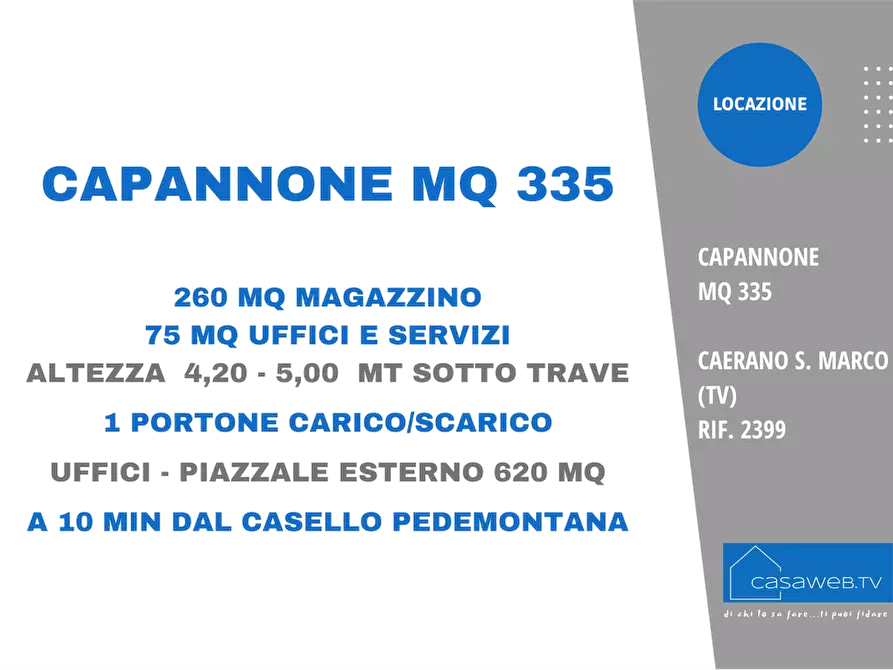 Immagine 2 di Capannone industriale in affitto  in Via Montello a Caerano Di San Marco