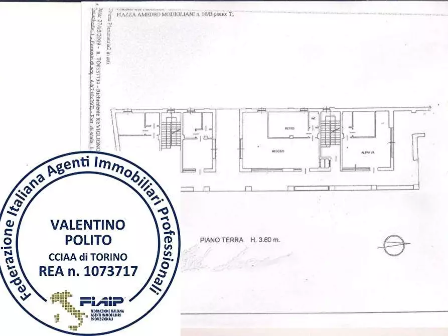 Immagine 10 di Negozio in vendita  in Piazza Modigliani 10/b a Nichelino