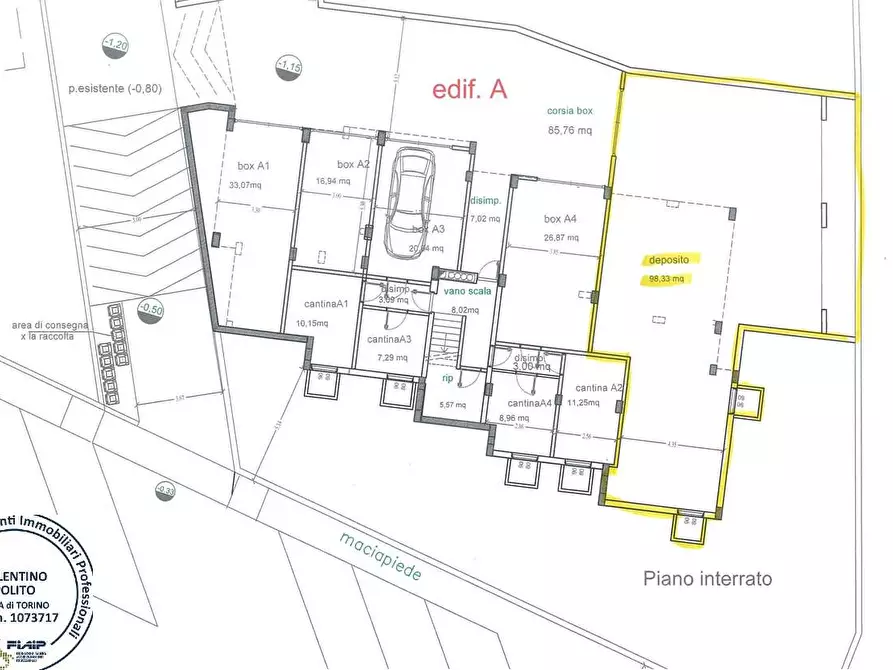 Immagine 2 di Magazzino in vendita  a Vinovo