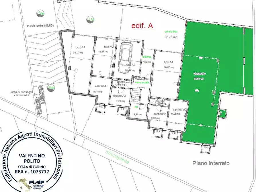 Immagine 1 di Magazzino in vendita  a Vinovo