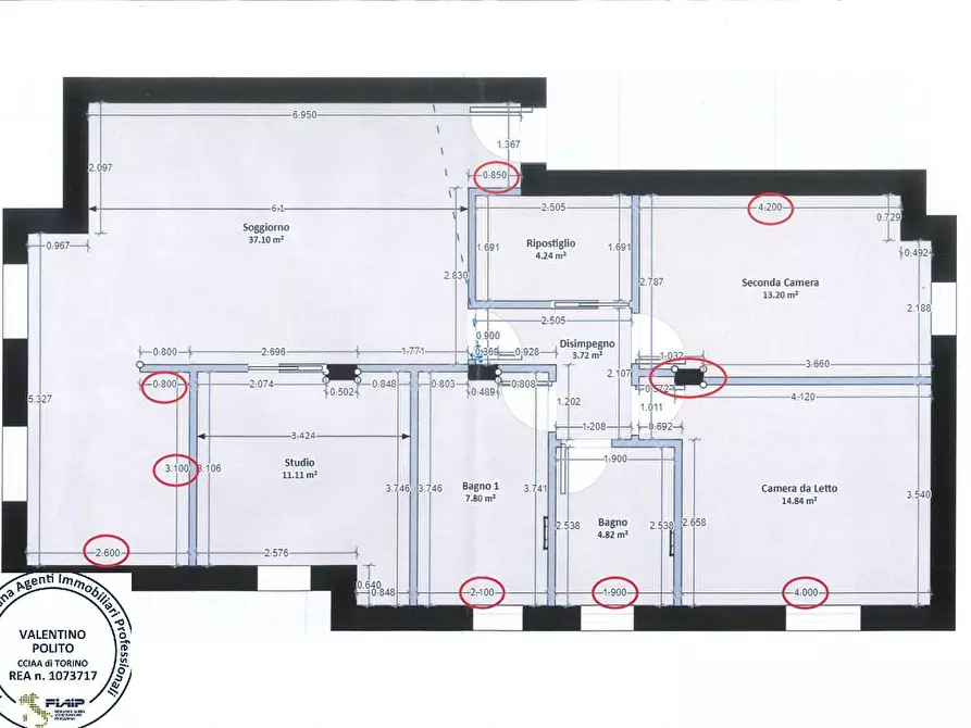Immagine 2 di Appartamento in vendita  in via Giovanni Valetti 56 a Vinovo