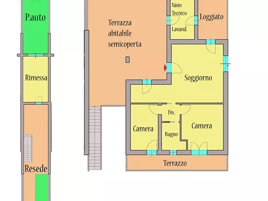 Immagine 2 di Attico in vendita  a Agliana