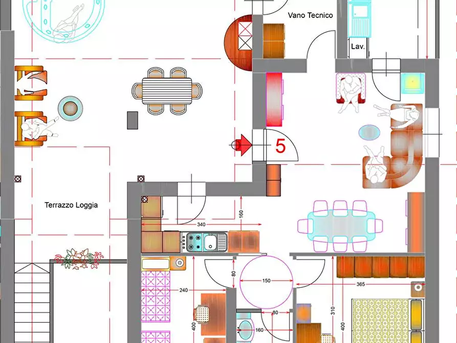 Immagine 3 di Attico in vendita  a Agliana