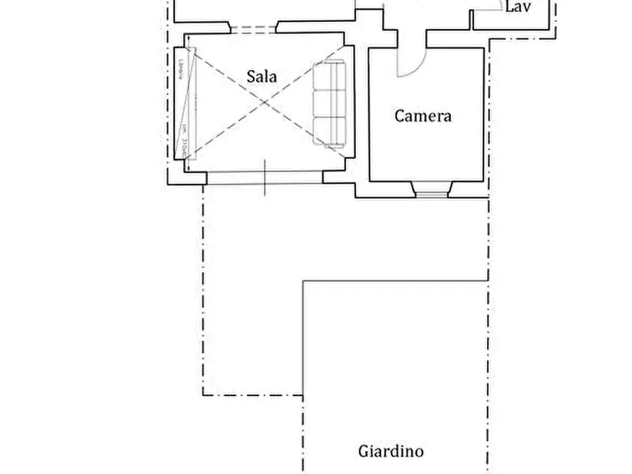 Immagine 13 di Porzione di villa in vendita  a Prato
