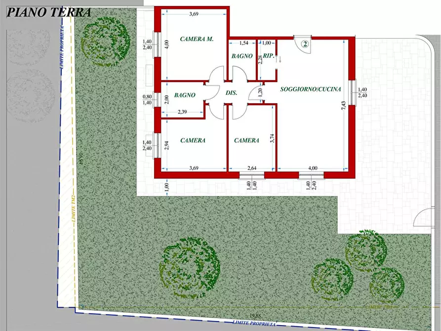 Immagine 6 di Quadrilocale in vendita  a Montale