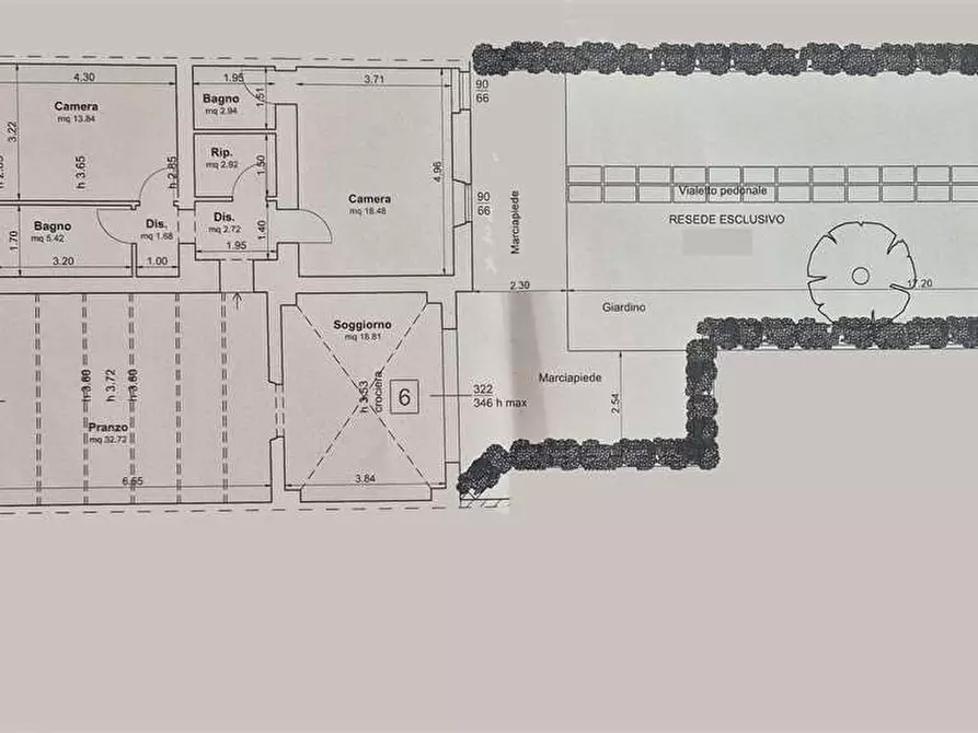 Immagine 17 di Porzione di villa in vendita  a Prato