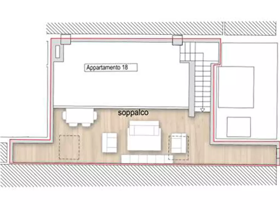 Immagine 5 di Quadrilocale in vendita  a Prato