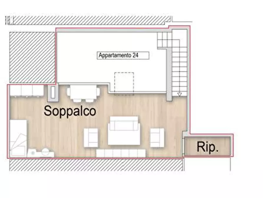 Immagine 4 di Maisonette in vendita  a Prato