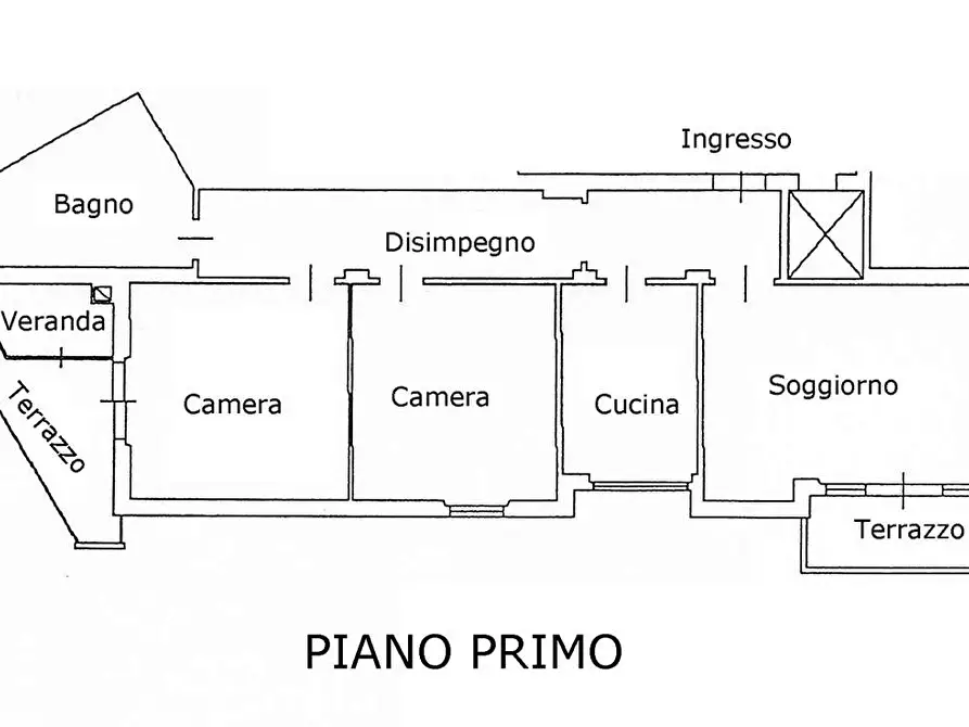 Immagine 6 di Quadrilocale in vendita  a Prato