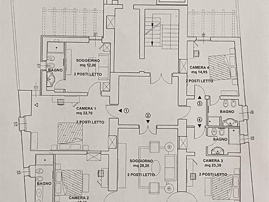 Immagine 26 di Casa bifamiliare in vendita  in piazza garibaldi  12 a Lecce