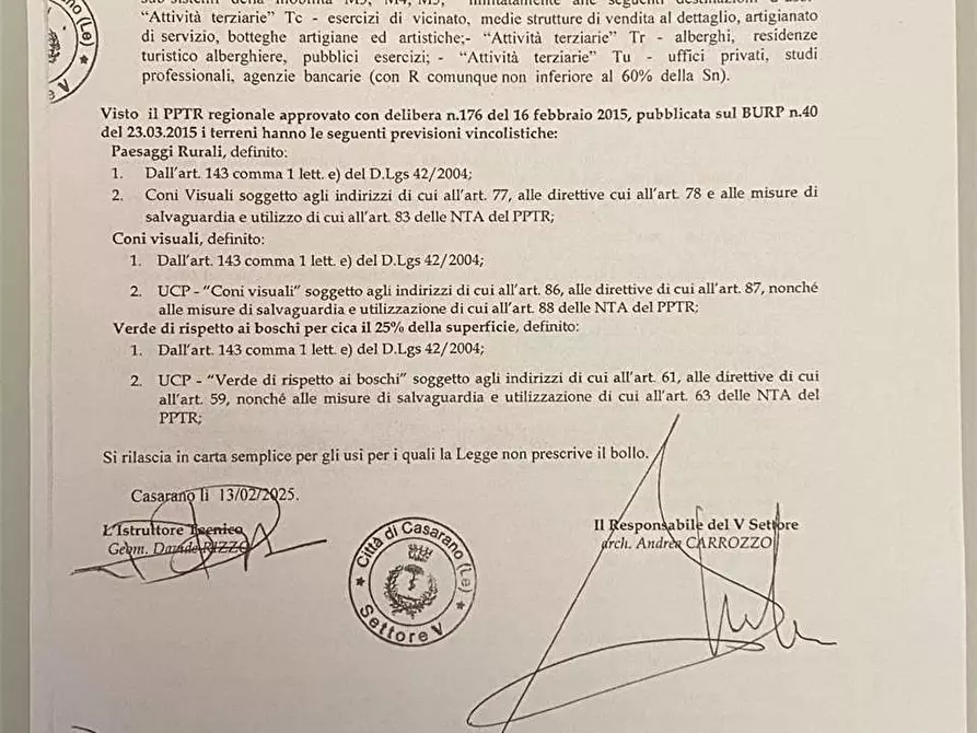 Immagine 4 di Terreno edificabile in vendita  in via supersano 1 a Casarano