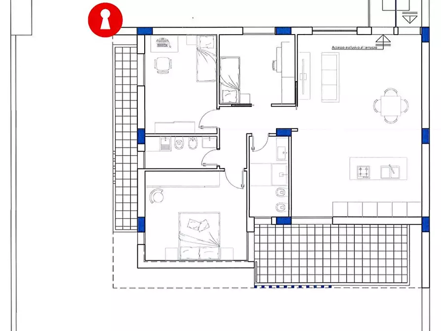 Immagine 11 di Quadrilocale in vendita  in via guadagni 2 a Cimitile