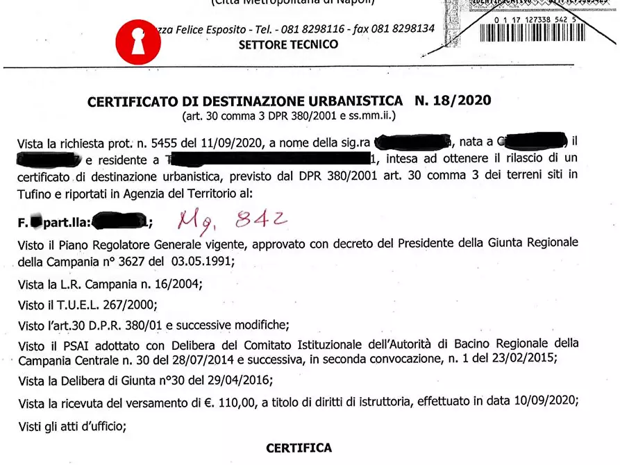 Immagine 3 di Terreno edificabile in vendita  in Via don Gennaro Bianco a Tufino