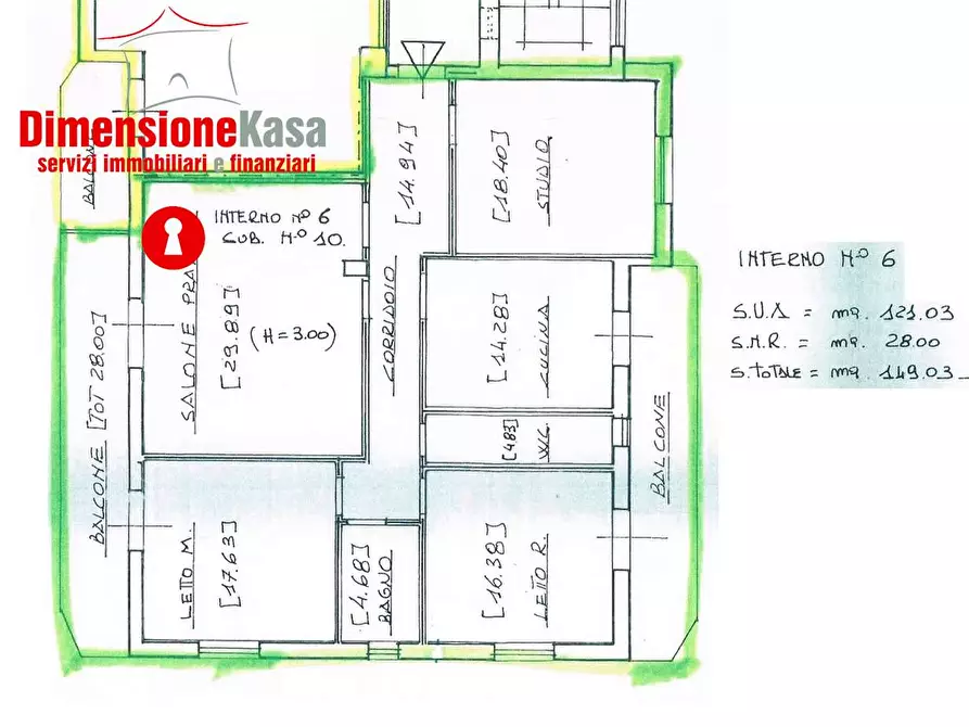 Immagine 16 di Quadrilocale in vendita  in via cimitile 24 a Nola