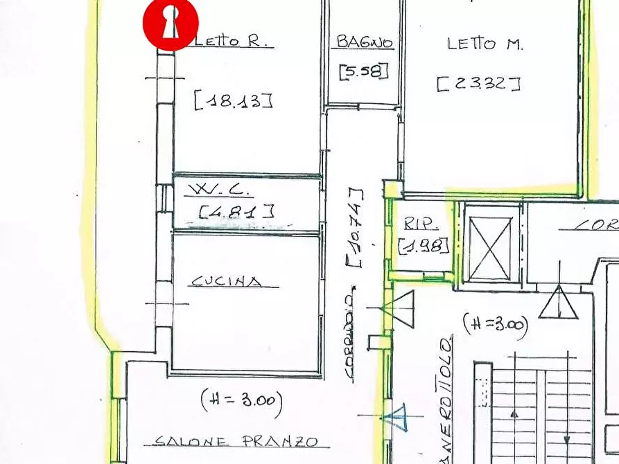 Immagine 18 di Trilocale in vendita  in via cimitile 24 a Nola