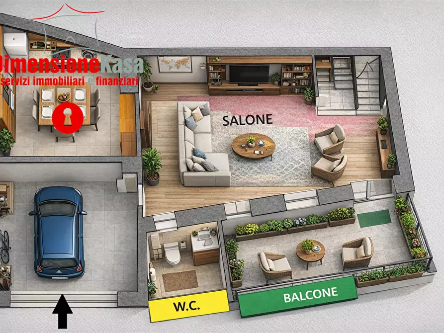 Immagine 2 di Porzione di casa in vendita  in via principe di piemonte 34 a Camposano