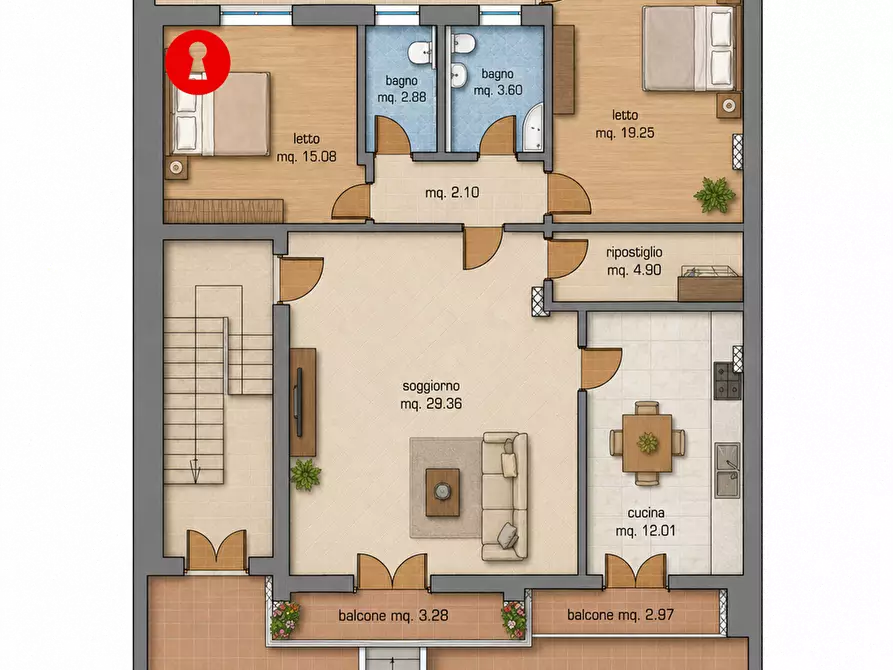 Immagine 52 di Casa bifamiliare in vendita  in via marconi 37 a Cicciano