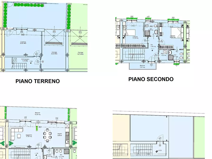 Immagine 6 di Villetta a schiera in vendita  in via Giustetto a Pinerolo