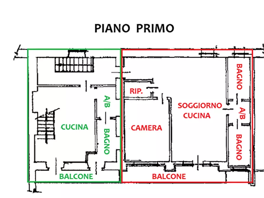 Immagine 47 di Porzione di casa in vendita  in strada Vecchia di Piscina 3/4 a Frossasco