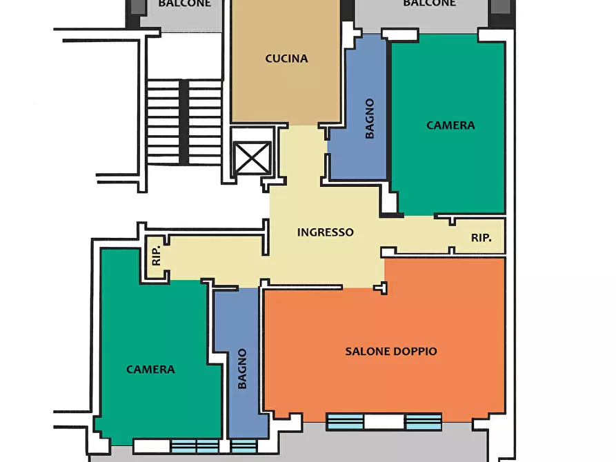 Immagine 39 di Appartamento in vendita  in via Stefano Fer 10 a Pinerolo