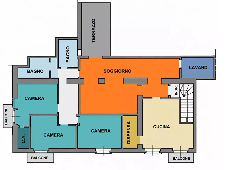 Immagine 33 di Appartamento in vendita  in Largo Opessi 1 a Pinerolo