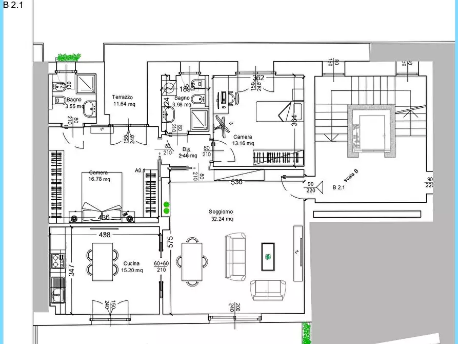 Immagine 21 di Quadrilocale in vendita  in via Nazionale 53 a Pinerolo