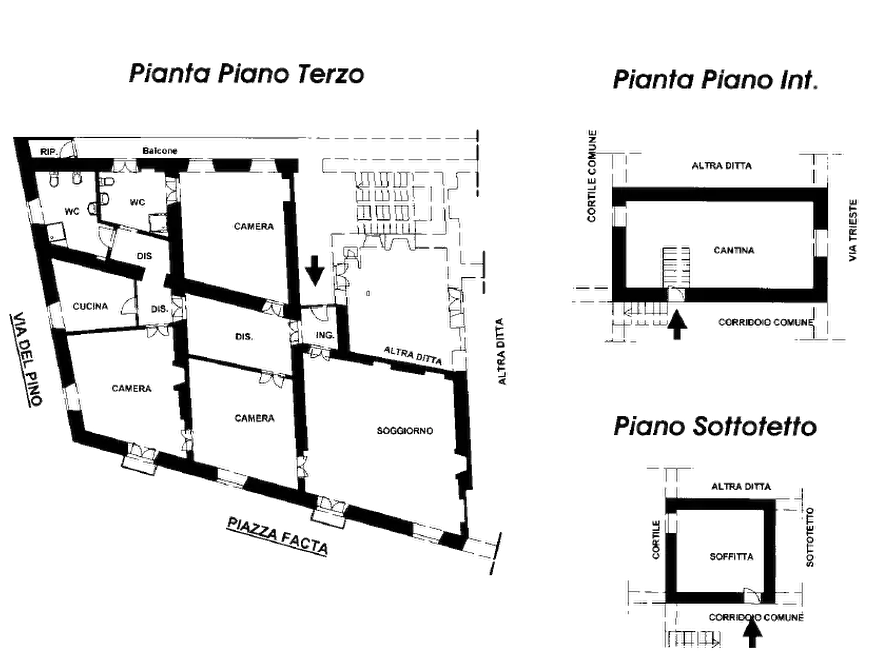 Immagine 33 di Appartamento in vendita  in piazza Facta 8 a Pinerolo