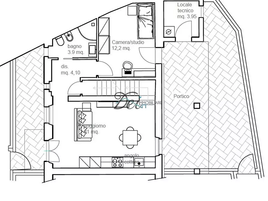 Immagine 11 di Villetta a schiera in vendita  in Via Roma 1 a Montecarlo