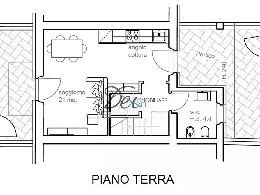Immagine 11 di Villetta a schiera in vendita  in Via Roma 1 a Montecarlo