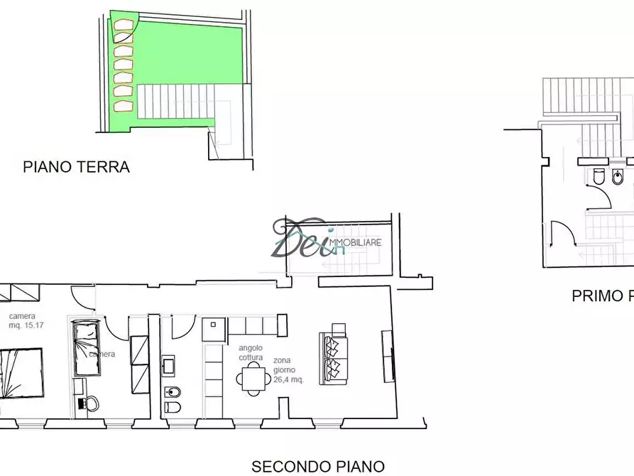 Immagine 11 di Appartamento in vendita  in Via Roma 1 a Montecarlo