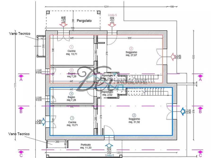 Immagine 19 di Villetta a schiera in vendita  in Via Romana Ovest  178 a Porcari