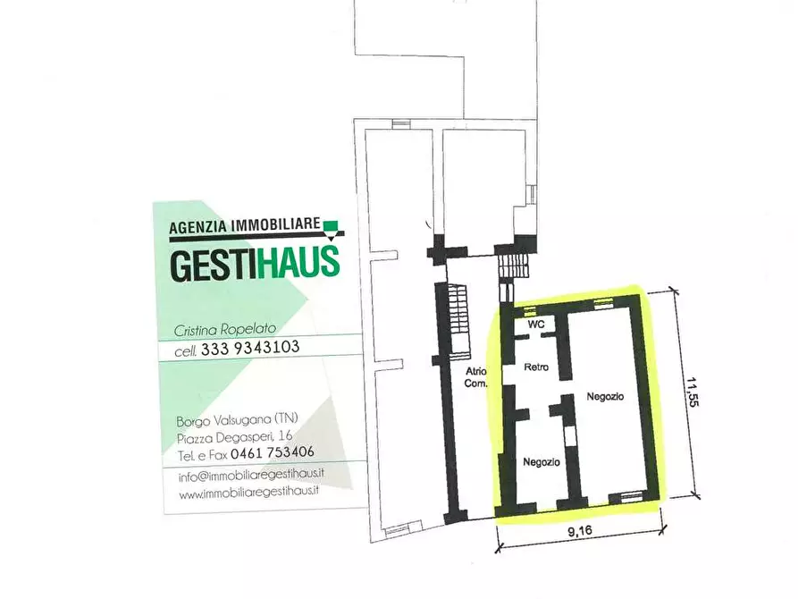 Immagine 12 di Negozio in vendita  in CORSO AUSUGUM 69 a Borgo Valsugana