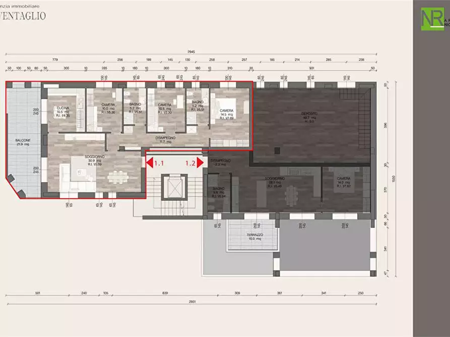 Immagine 4 di Quadrilocale in vendita  a Sassuolo