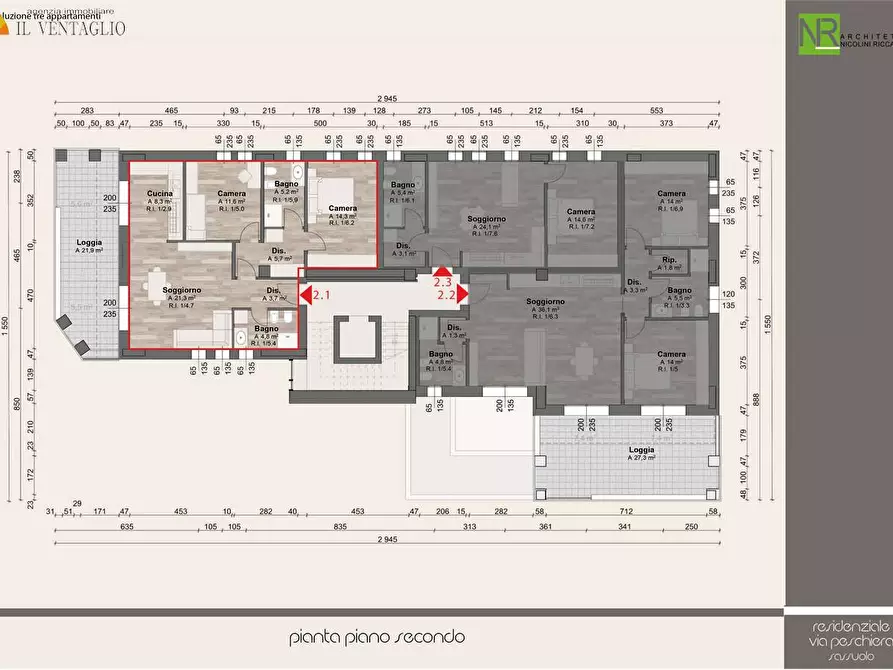 Immagine 3 di Appartamento in vendita  a Sassuolo
