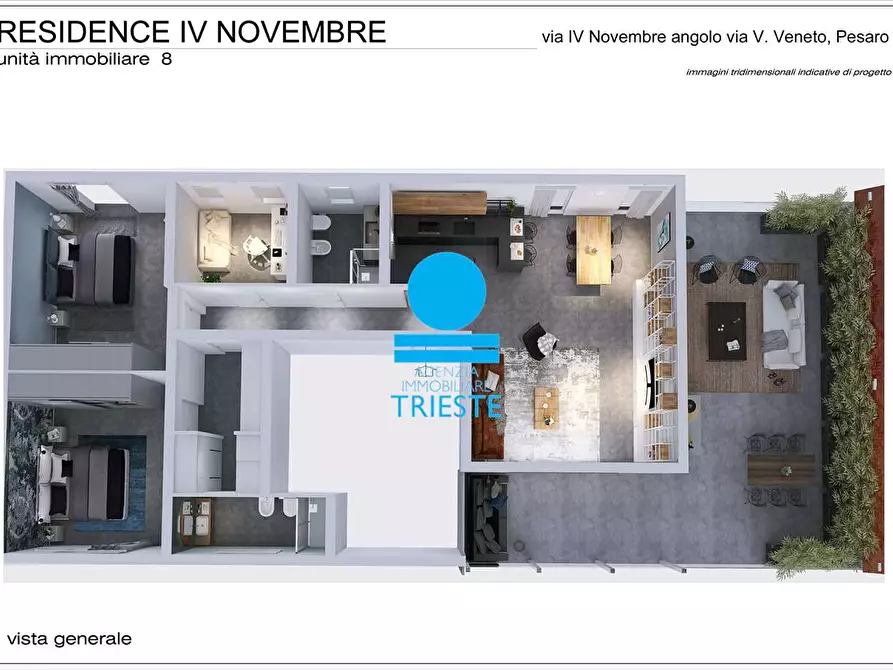 Immagine 3 di Attico in vendita  a Pesaro