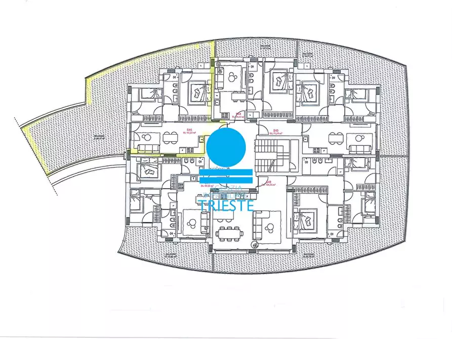 Immagine 2 di Trilocale in vendita  a Pesaro