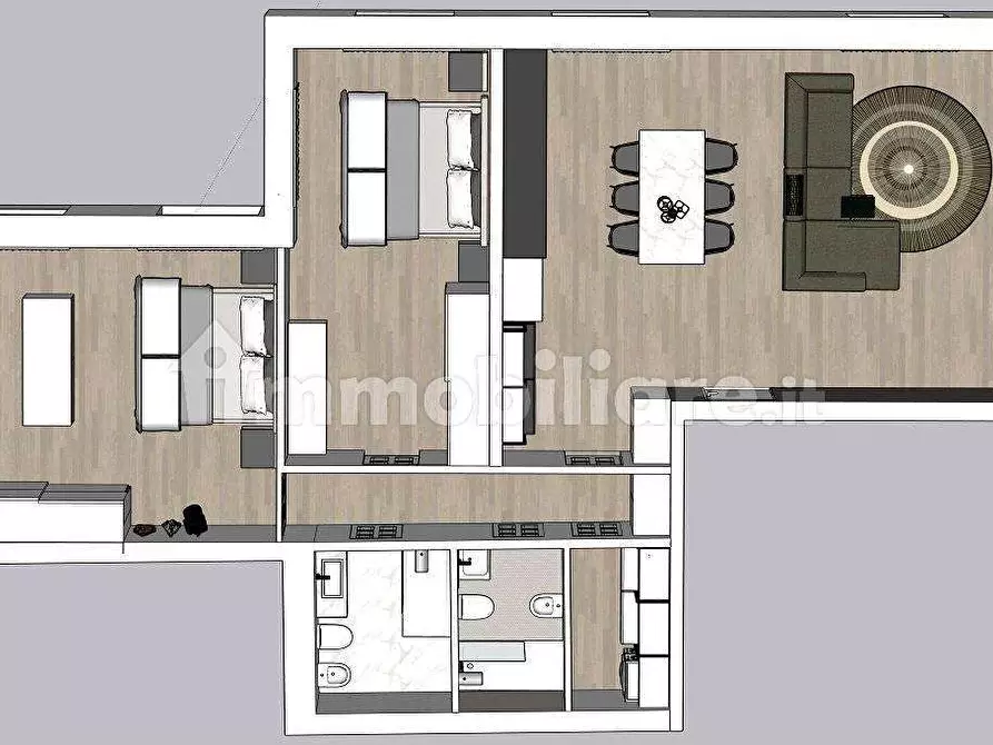 Immagine 9 di Trilocale in vendita  in Viale Varese 47 a Como