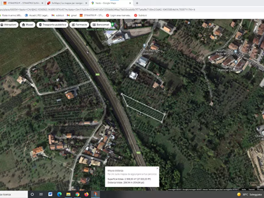 Immagine 2 di Terreno residenziale in vendita  in VIA SANT'ONOFRIO a Vasto