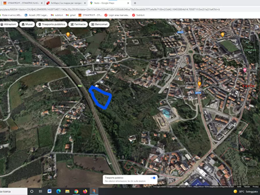 Immagine 3 di Terreno residenziale in vendita  in VIA SANT'ONOFRIO a Vasto