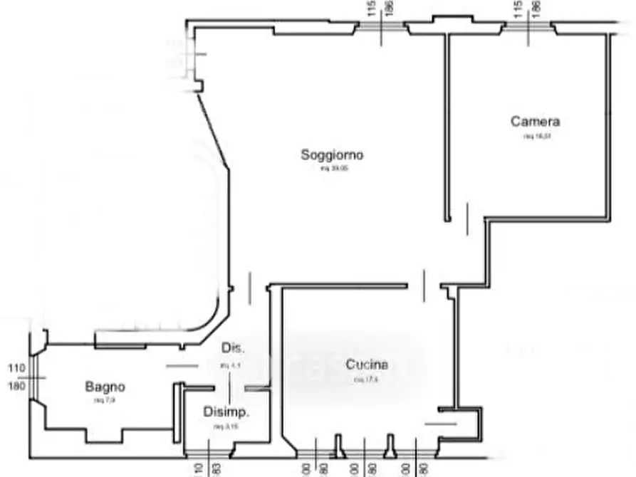 Immagine 11 di Appartamento in affitto  in Piazza Monte Grappa a Varese