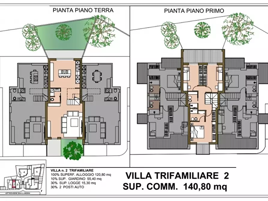 Immagine 4 di Villa in vendita  in via Andrea della Robbia 1 a Arezzo