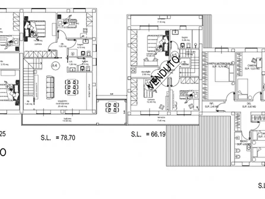 Immagine 13 di Attico in vendita  in via Francesco Redi 1 a Arezzo