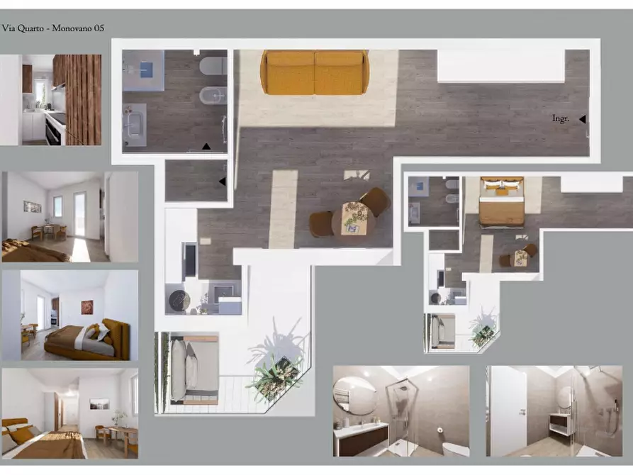 Immagine 2 di Monolocale in vendita  a Bari