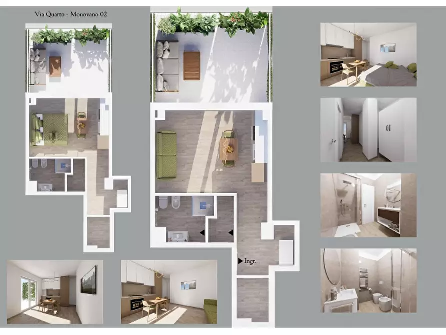 Immagine 3 di Monolocale in vendita  a Bari