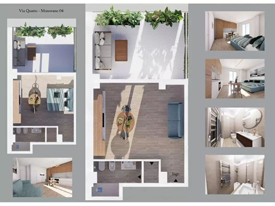 Immagine 4 di Monolocale in vendita  a Bari