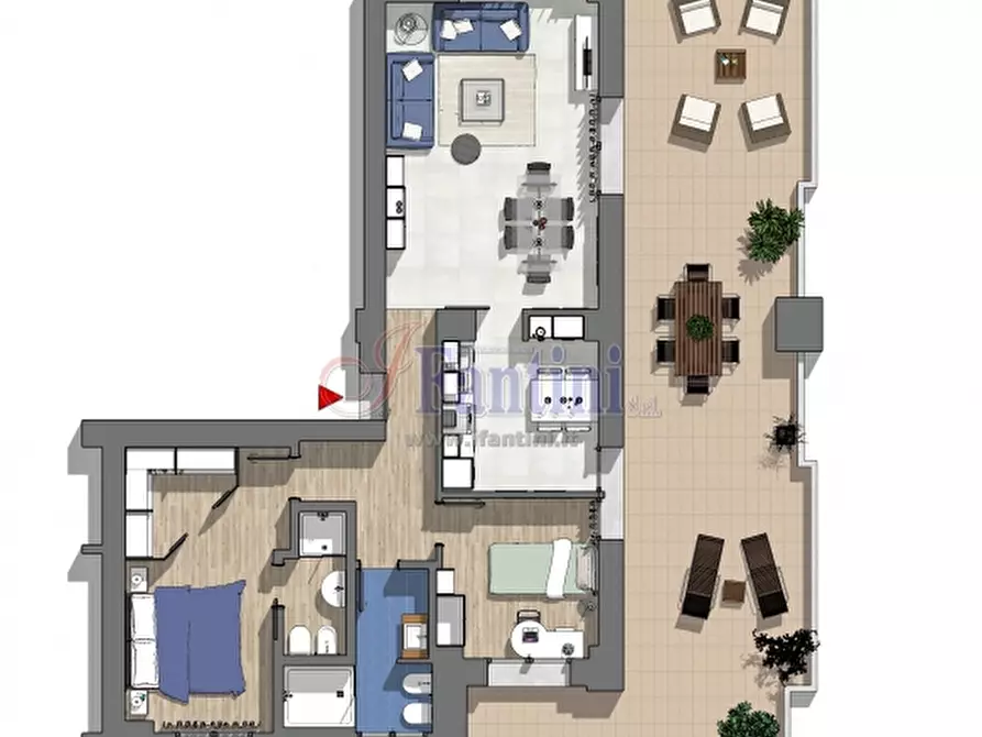 Immagine 1 di Appartamento in vendita  in VIA DELLE ROSE 7 a Calderara Di Reno