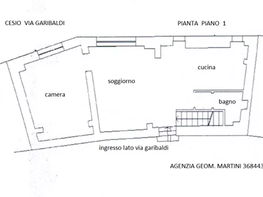 Immagine 5 di Casa semindipendente in vendita  a Cesio