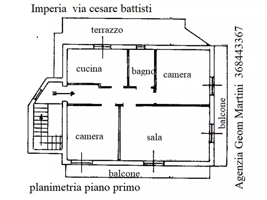 Immagine 2 di Terratetto in vendita  in VIA CESARE BATTISTI 36 a Imperia