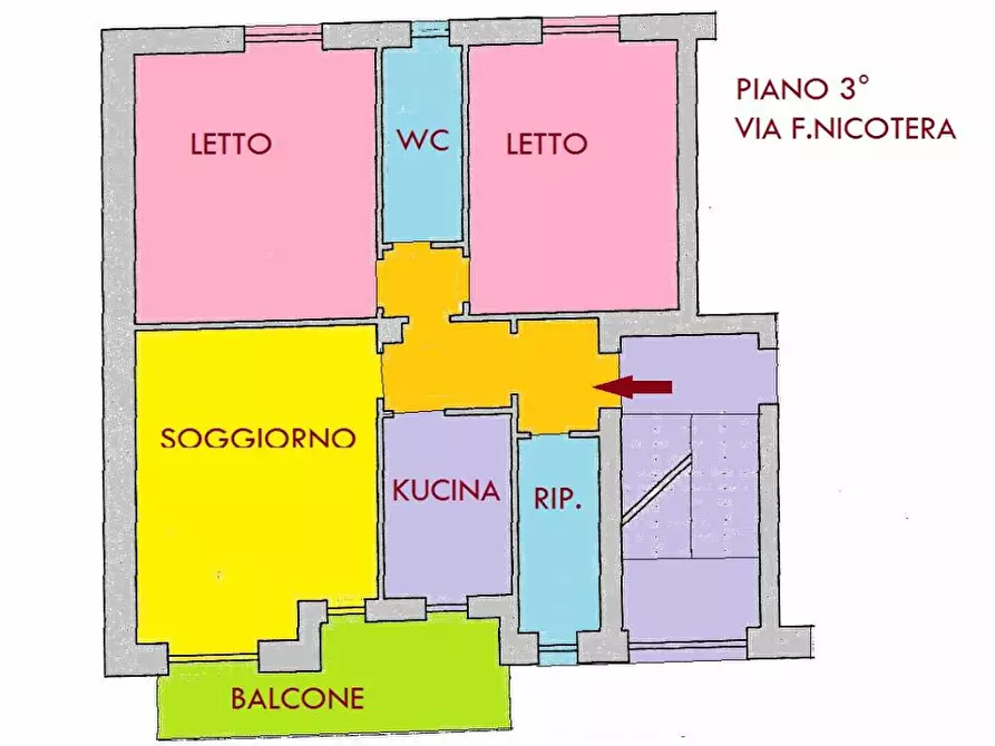 Immagine 1 di Appartamento in vendita  in Via Federico Nicotera 23 a Lamezia Terme